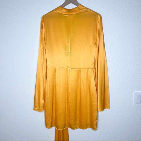 ACLER Martin Dress Pumpkin Orange Wrap Asymmetric size 8 NWT - Picture 7 of 12